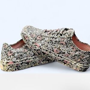 Vans Platform All Over Floral Sneakers W 7.5 Cottagecore Coquette Chic festival